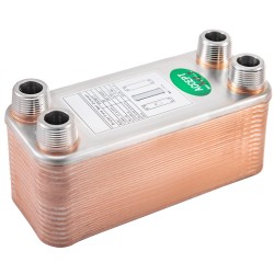 Juotettu levylämmönvaihdin 316L-ruostumatonta terästä 30 levyä 3/4 tuuman liitännöillä