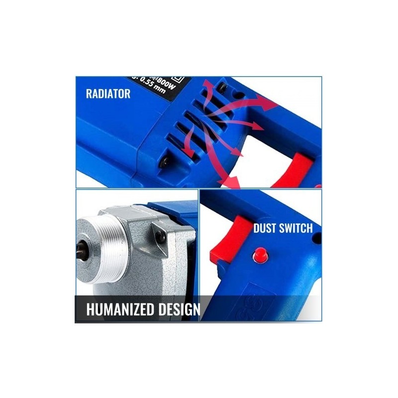 Betonitärytin 800 watin sähköinen 35 millimetrin neula 1,5 metrin letku