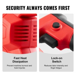 Käsikäyttöinen sähköinen betonivibraattori 800 W 1,5 m akselilla 4000 kierrosta minuutissa