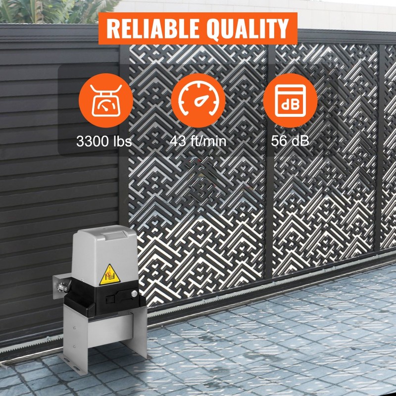 Automaattinen liukuportin avaaja 1500 kg 12 m portteihin kaukosäätimillä roiskevesisuojattu