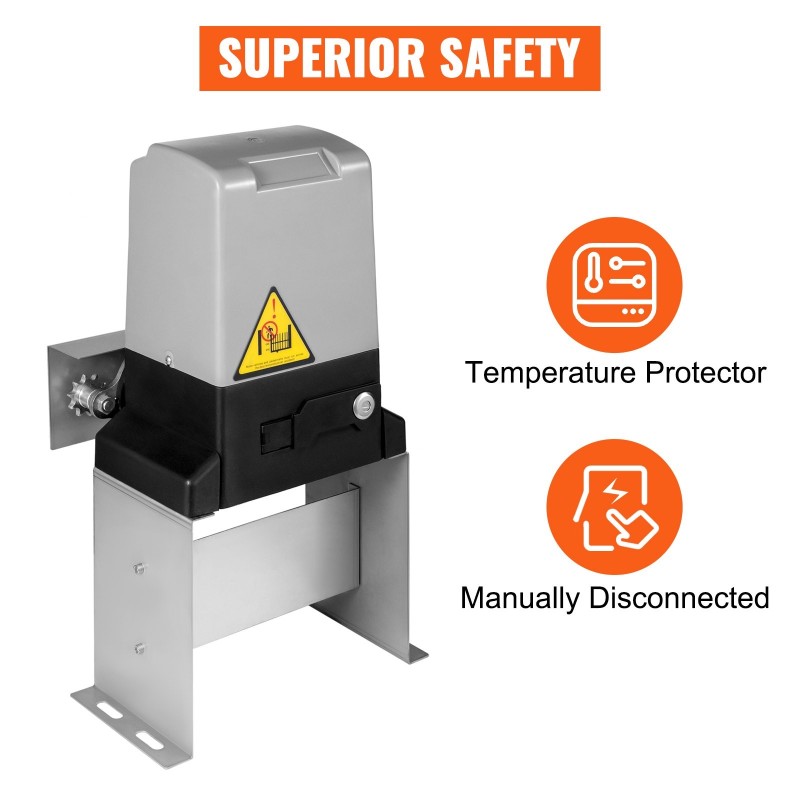 Automaattinen liukuportin avaaja 1500 kg 12 m portteihin kaukosäätimillä roiskevesisuojattu