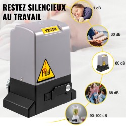 Automaattinen liukuportin avaaja 1800 kg 12 m portille 4 kaukosäädintä puhelinsovellus