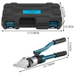Hydraulinen laippalevytin kahdeksan tonnin seosteräksinen kiilapää kolmenkymmenen millimetrin avautuma yhdeksän millimetrin