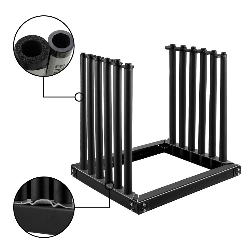 Tuulilasin teline raskas 45-teräs 5-paikkainen 610 mm PVC- ja vaahtomuovipehmusteet