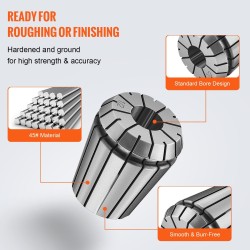 ER32-jousiholkkisarja 25 kpl 45 teräs puristusalue 1/16–13/16 tuumaa CNC-työstöön