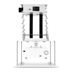 Moottoroitu projektorinostin piilotettava kattokiinnitys säädettävä nostokorkeus 1,5 m valkoinen kaukosäädin mukana