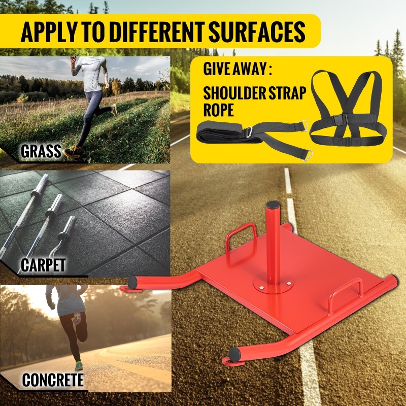 Voimanopeusreki kestävä metallirunko 226,8 kg kapasiteetti punainen säädettävä olkavaljas