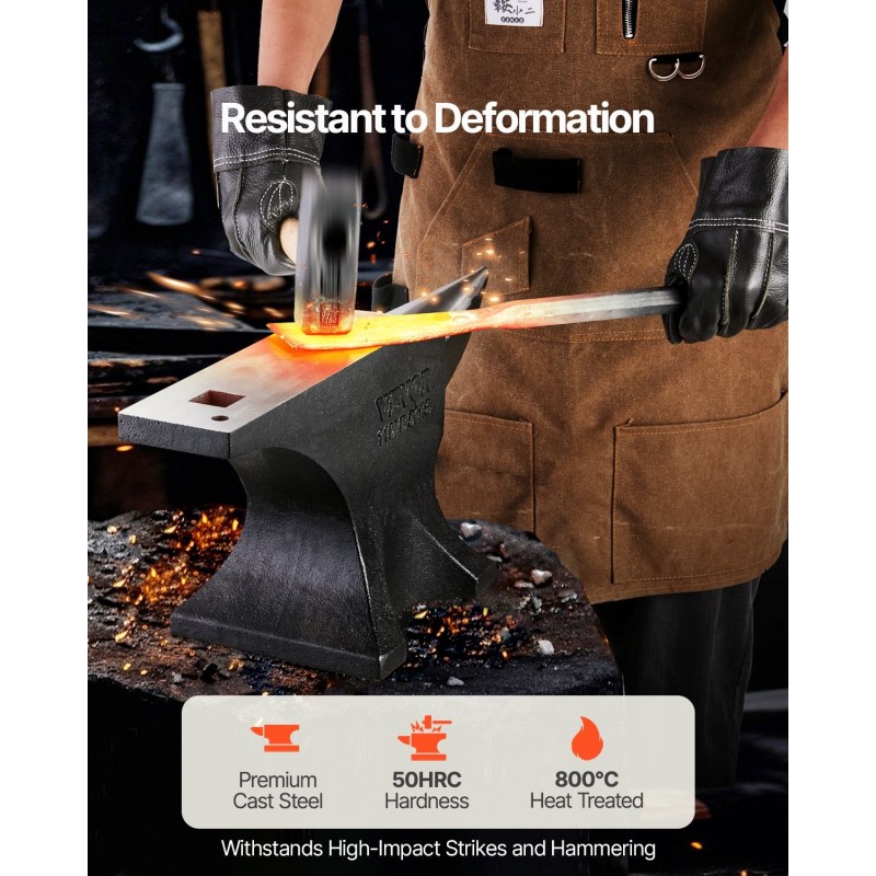 Valuteräsalasin 50 kg yksisarvinen pyöristetty sarvi metallin taivuttamiseen