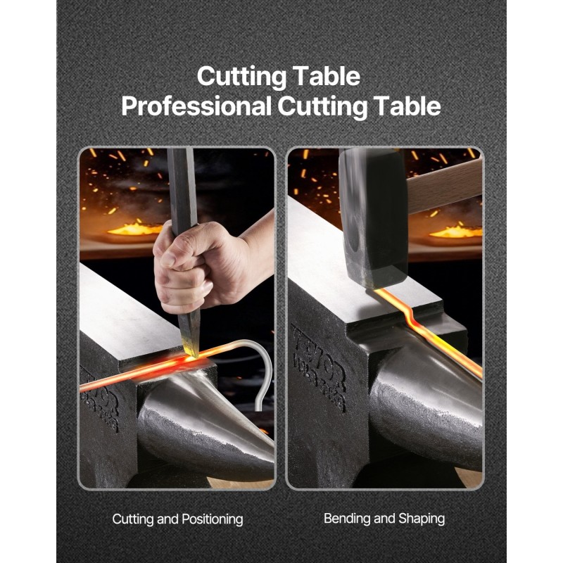 Valuteräsalasin 50 kg yksisarvinen pyöristetty sarvi metallin taivuttamiseen