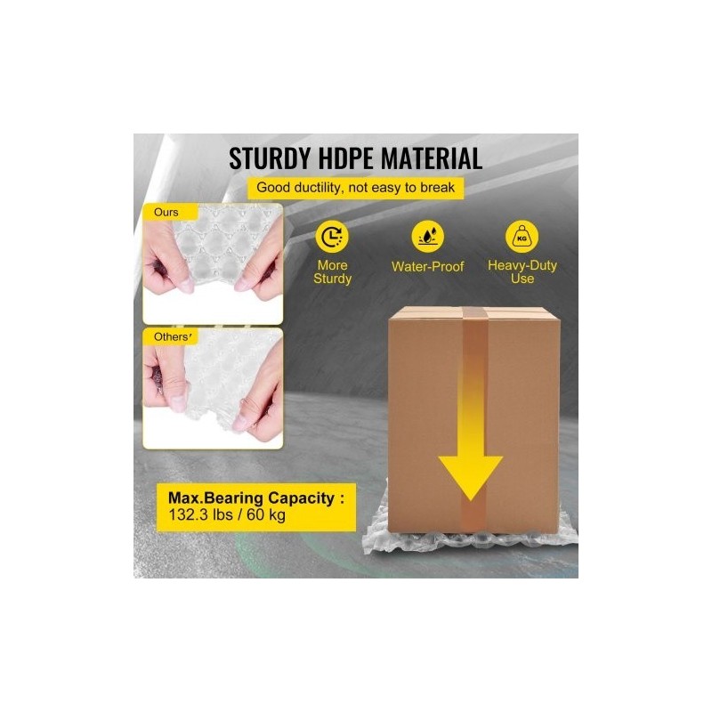 Ilmatyynykalvorulla polyeteeni 300 m 40 cm 20 mikronia 1 rulla