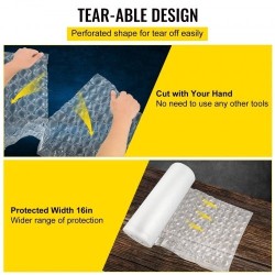 Ilmatyynykalvorulla polyeteeni 300 m 40 cm 20 mikronia 1 rulla