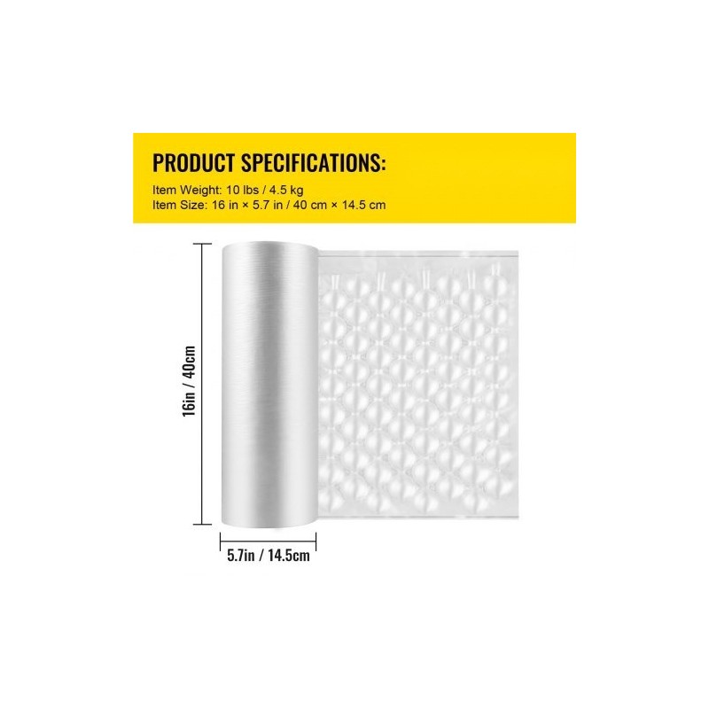 Ilmatyynykalvorulla polyeteeni 300 m 40 cm 20 mikronia 1 rulla