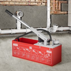 Hydrostaattinen käsikäyttöinen painekoepumppu 60 bar 12 L kolmiyksikköisellä mittarilla R 1/2 liitännällä