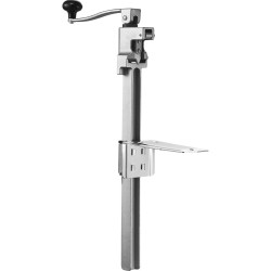 Manuaalinen pöytämallinen tölkinavaaja säädettävällä korkeudella ruostumattomilla terillä jopa 400 mm korkeille tölkeille