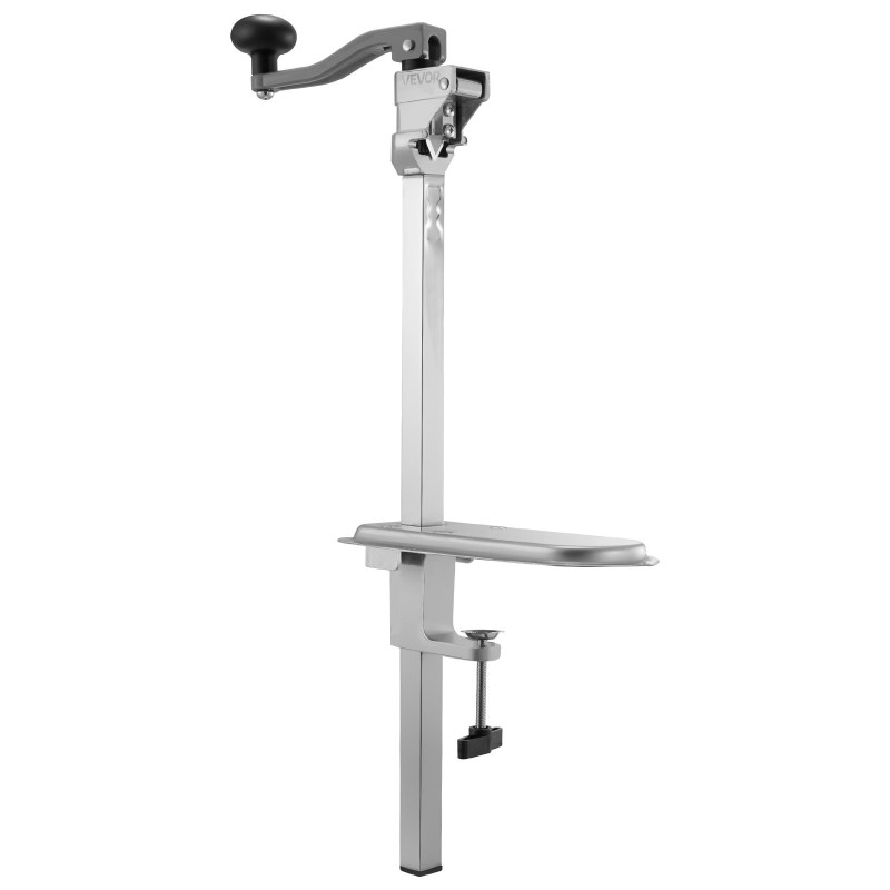 Pöytään asennettava manuaalinen tölkinavaaja ammattikäyttöön valurautainen runko ruostumaton teräs 300 mm