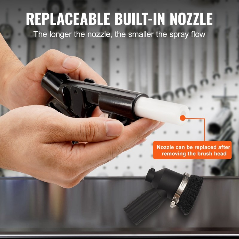 106 litran pölytön hiekkapuhallin 1200 watin tyhjiöjärjestelmällä terässäiliö