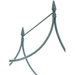 Elegantti 60-luvun ruusukaari köynnöskasveille kestävästä metallista