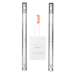 Sivukiinnitteiset galvanoidut hiiliteräslaatikkokiskot 609 6 mm 6 paria pehmeä sulkeutuminen