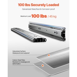 Laatikkokiskot hiiliterästä 18 tuumaa 10 paria 45 kilogramman kantavuus sivukiinnitys