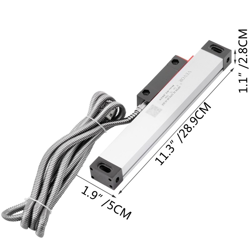 Lineaariviivain 150 mm alumiinirunko 5 µm resoluutio 3 m kaapeli