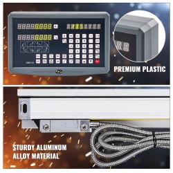 2-akselinen digitaalinen asennonäyttö 250 mm ja 1000 mm lineaariviivaimet resoluutio 5 μm