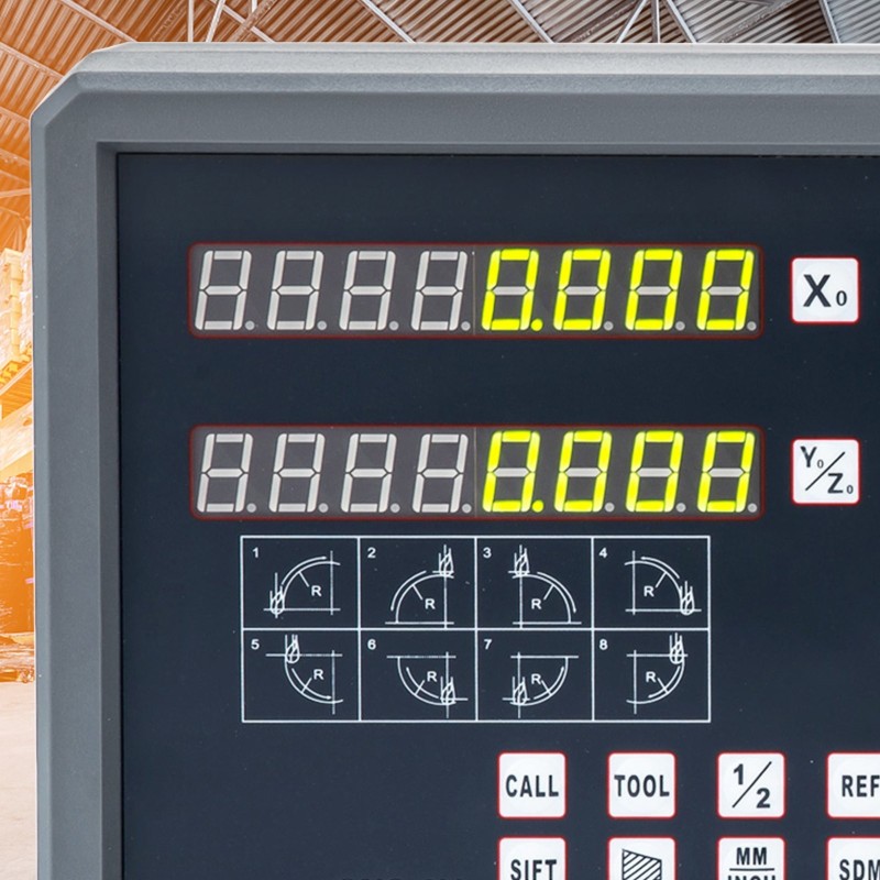 2-akselinen digitaalinen asennonäyttö 250 mm ja 1000 mm lineaariviivaimet resoluutio 5 μm
