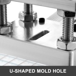 Kuumafoliointikone 10x13 cm alumiini teräsrunko digitaalinen lämpötilansäätö kohdistusliukuri PVC-muovi keinonahka nahka paperi