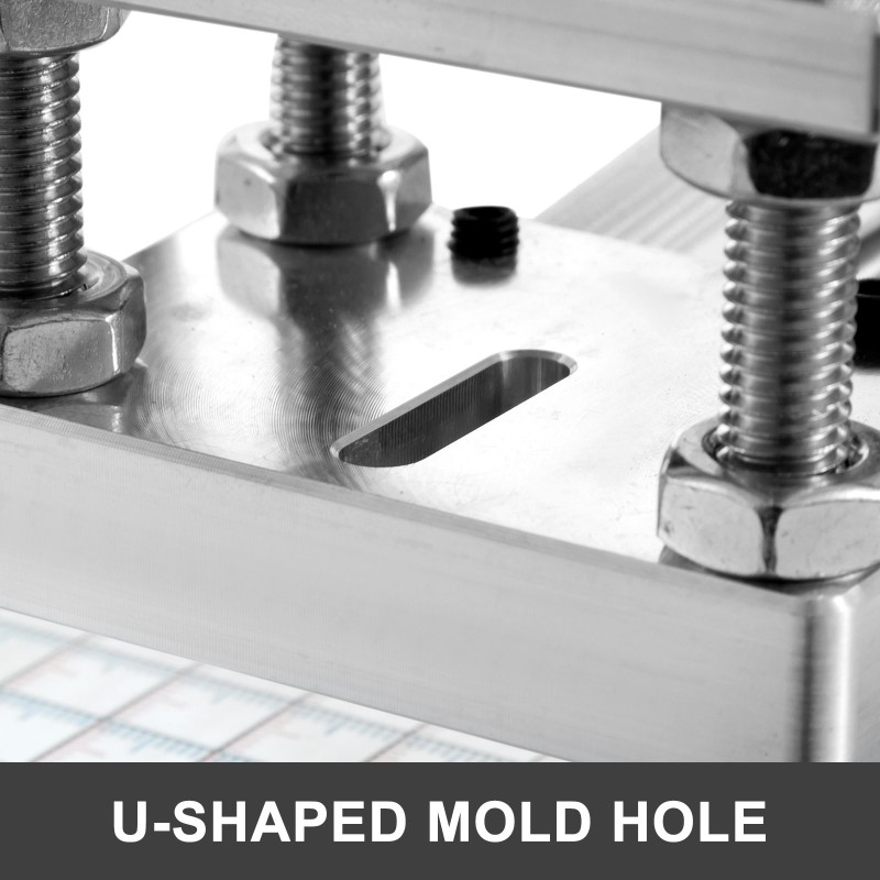 Kuumafoliointikone 10x13 cm alumiini teräsrunko digitaalinen lämpötilansäätö kohdistusliukuri PVC-muovi keinonahka nahka paperi