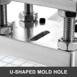 Kuuma folioleimauskone 8x10cm digitaalinen lämpötilansäätö nahka PVC PU paperi