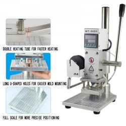 Kuuma folioleimauskone 8x10cm digitaalinen lämpötilansäätö nahka PVC PU paperi