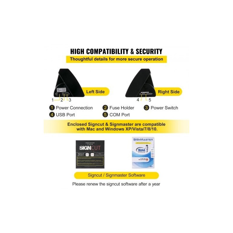 Vinyylileikkuri alumiinikehys 780 mm leikkausleveys 870 mm paperinsyötöllä optisella silmällä LED-näytöllä jalustalla