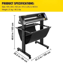 Vinyylileikkuri alumiinikehys 780 mm leikkausleveys 870 mm paperinsyötöllä optisella silmällä LED-näytöllä jalustalla