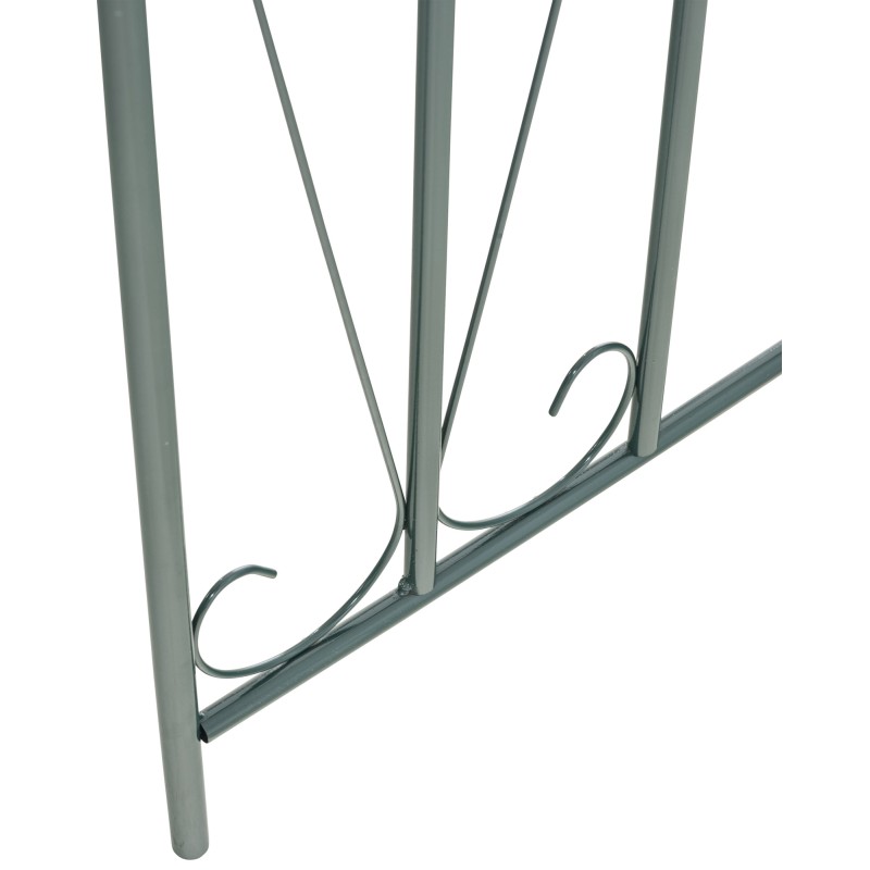 Elegantti 60-luvun ruusukaari köynnöskasveille kestävästä metallista