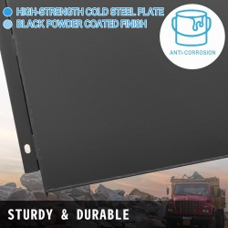 Hydraulinen öljysäiliö 95 l kylmävalssattu teräs suodattimella sekä tason ja lämpötilan mittarilla