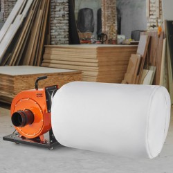 Siirrettävä puupölynkerääjä 80 l polyesteripussilla 2,5 µm suodatus 100 mm imuaukko