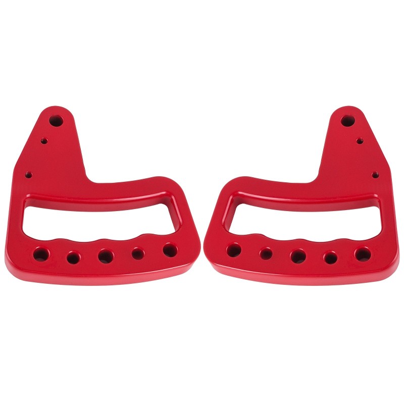 Etu- ja takakahvat alumiiniseos 4 kpl punaiset sopivat Jeep Wrangler JK 2007–2017