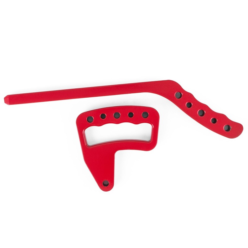 Etu- ja takakahvat alumiiniseos 4 kpl punaiset sopivat Jeep Wrangler JK 2007–2017