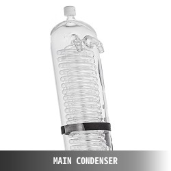 Pyöröhaihdutin ruostumatonta terästä borosilikaattilasi 5L keittopullo 3L vastaanottopullo manuaalinen nosto