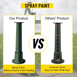 Käsipumpun jalusta valurautainen vihreä 26-tuumainen esiporatut kiinnitysreiät