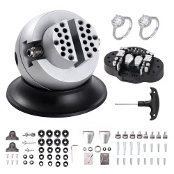 Pallopenkki teräsrunko kromipinnoitteella 78 mm pallolla 360 asteen pyörivällä jalustalla