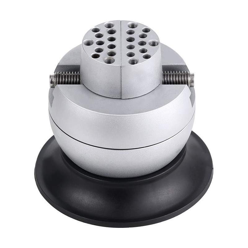 Teräksinen kaiverruspallopenkki 7,6 cm 360 asteen pyörivä vahvistetun muovin pohja 30 lisävarustetta