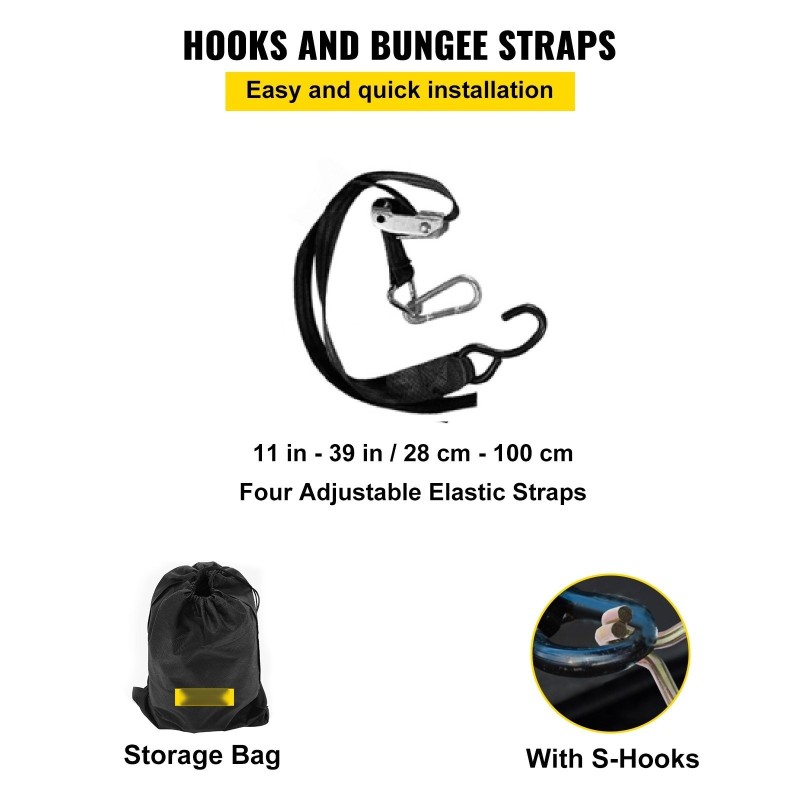 Kuormaverkko polyesteri 244×205 cm lyhytlavallisiin lava-autoihin 4 säädettävää S-koukkua