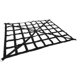 Kuormaverkko polyesteri 168×128 cm 500 kg avolavaan S-koukuilla hammaslukoilla