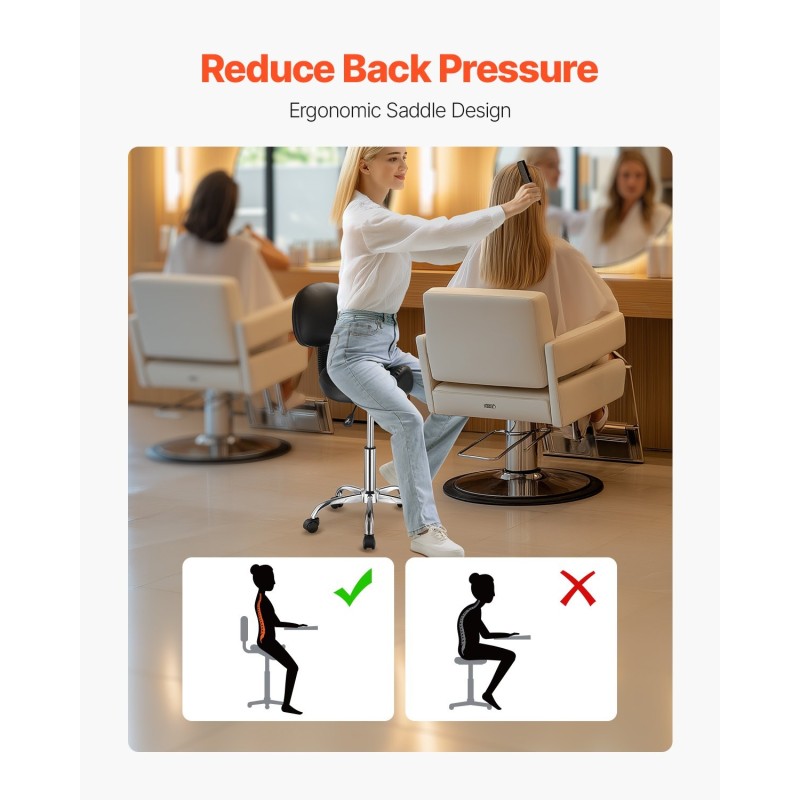 Satulajakkara selkänojalla PU-nahkainen korkeussäädettävä 84–100 cm pyörillä musta