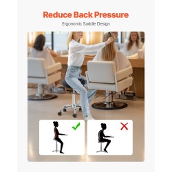 Satulatuoli PU-nahkainen pyörillä korkeudensäätö 55–71 cm kantavuus 204 kg