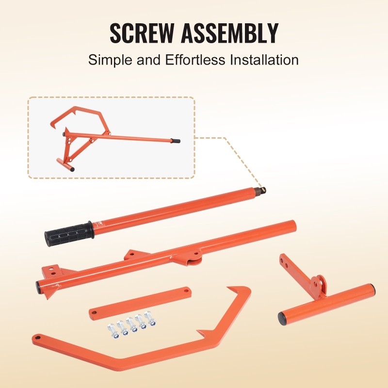 Tukkinostin hiiliteräksinen 1219 mm kahvalla säädettävällä koukulla enintään 25 tuuman halkaisijalle