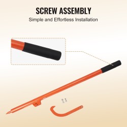 Tukinkääntäjä hiiliteräs 1180 mm varsi 450 mm avaus ruosteenkestävä pinnoite