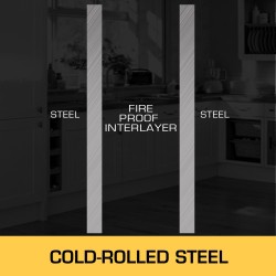 Teräksinen säilytyskaappi palaville nesteille 11 gallonaa maadoitus valuma-allas ilmanvaihtoaukot