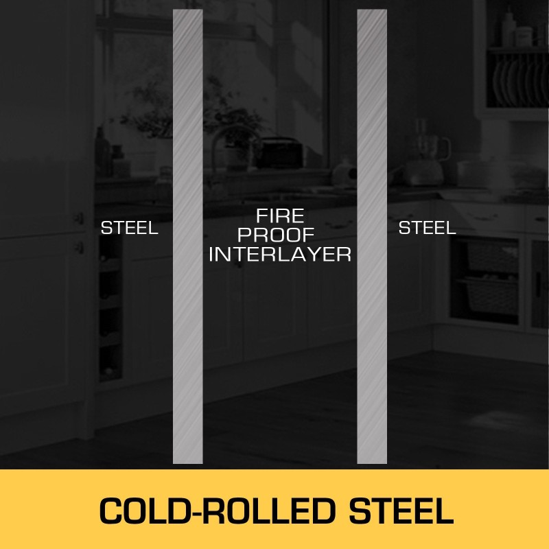 Teräksinen säilytyskaappi palaville nesteille 11 gallonaa maadoitus valuma-allas ilmanvaihtoaukot