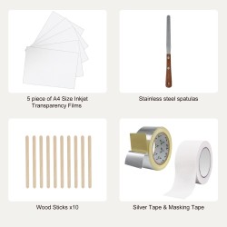 Silkkipainosarja 2 alumiinikehystä 8x10 ja 10x14 tuumaa 110-lankainen polyesteriverkko